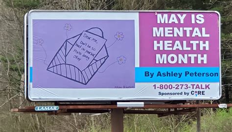 Billboard Dispelling Common Myths about Mental Health