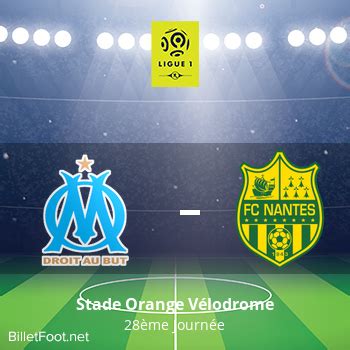 billet foot nantes marseille