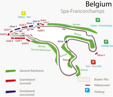 billet grand prix f1 belgique