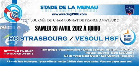billet racing strasbourg site officiel
