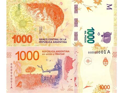 billetes de 1000 pesos argentinos