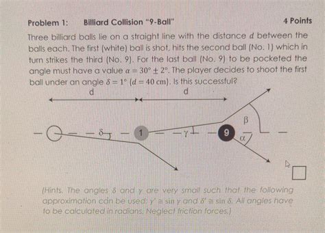 Billiard Ball Problem