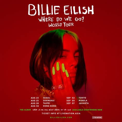 billie eilish concert schedule 2023