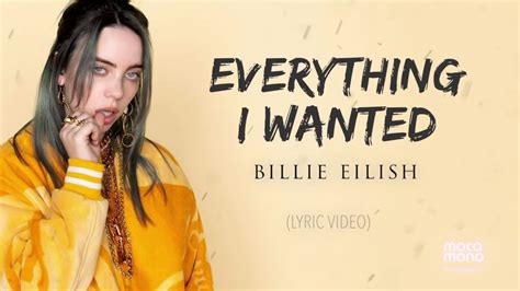 billie eilish everything i wanted youtube