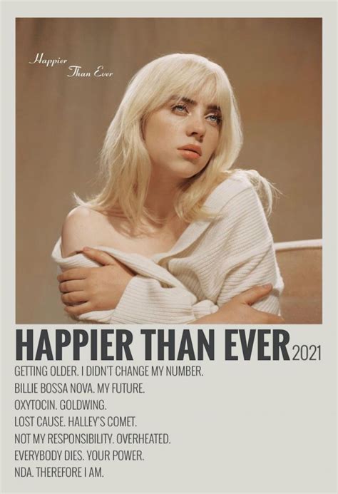 billie eilish happier than ever songs