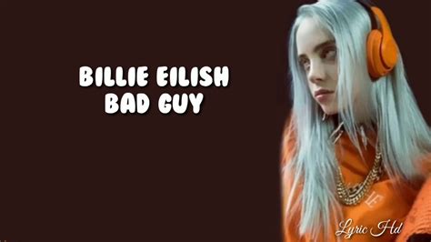 billie eilish i'm a bad guy song