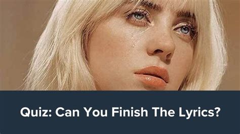 billie eilish lyrics quiz