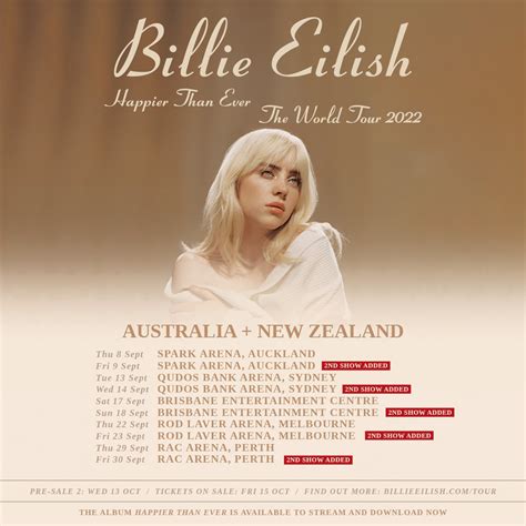 Billie Eilish Melbourne Ticket Sale Alison Handley