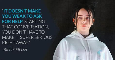 billie eilish mental health quote