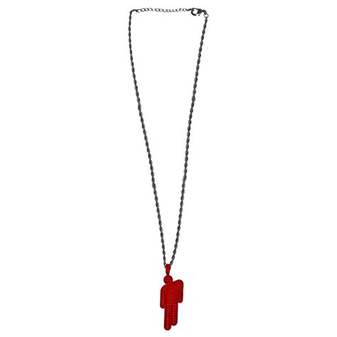 billie eilish red necklace