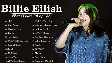 billie eilish songs list youtube 2022