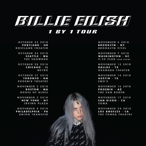 billie eilish tour