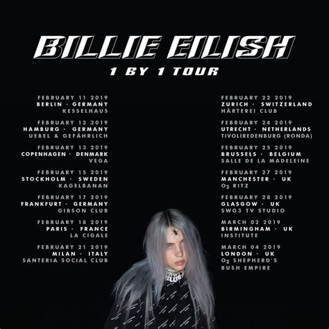 billie eilish tour tickets