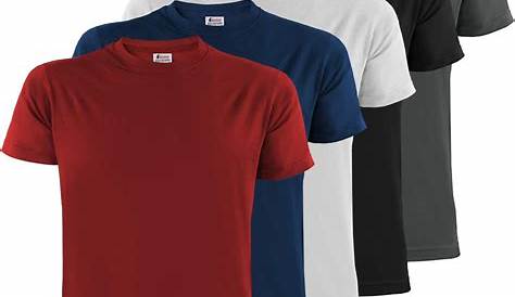 Billige Tshirts, Ensfarvede - Nem Online Bestilling - Køb i Dag