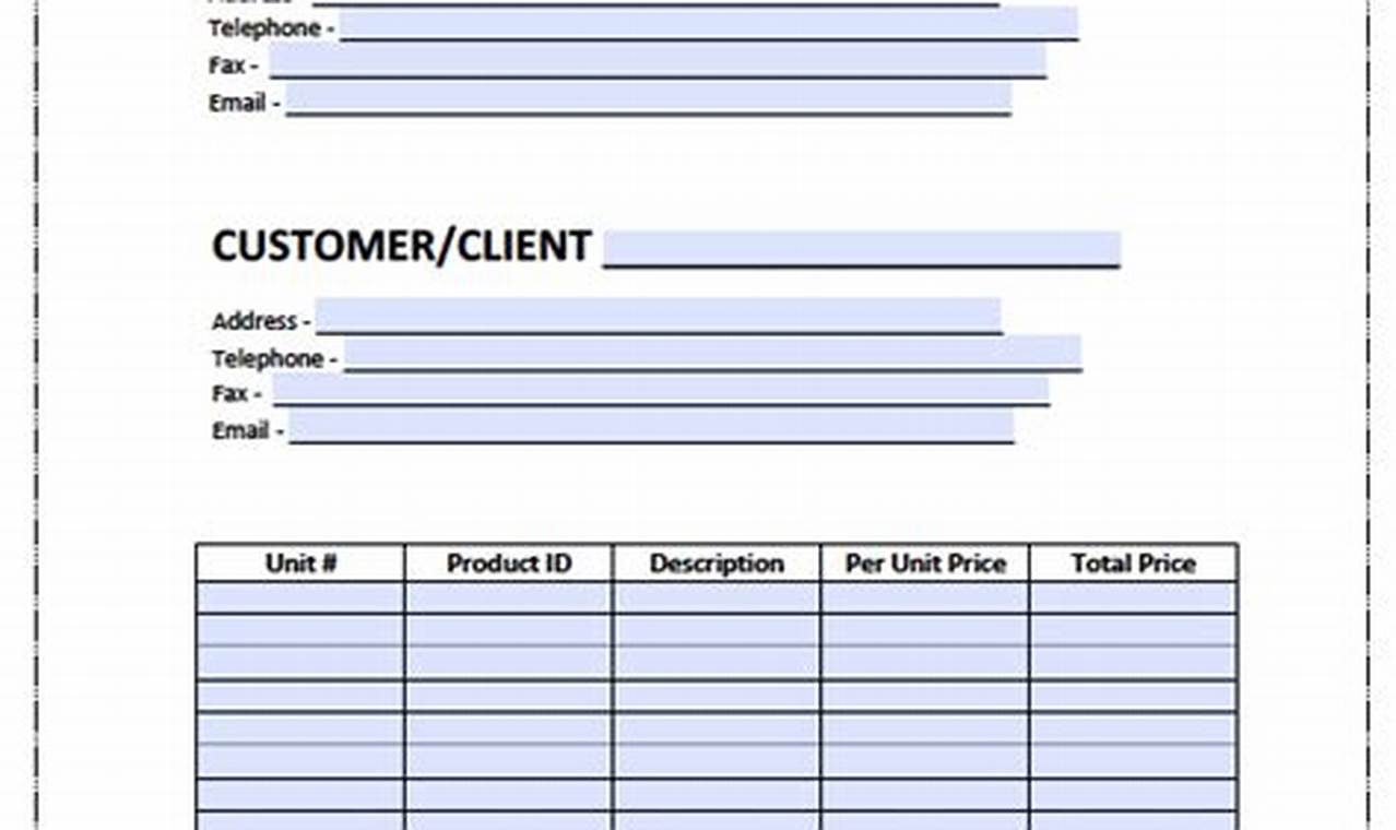 Free Billing Invoice Template For All Your Business Needs