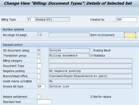 billing type in sap