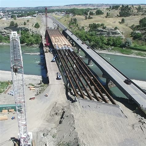 billings mt new bridge over yellowstone river