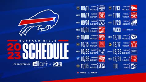 bills home games schedule