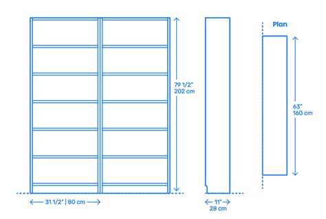 Billy Bookcase Package Dimensions