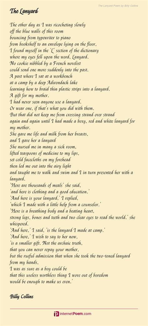 Billy Collins Printable Poems