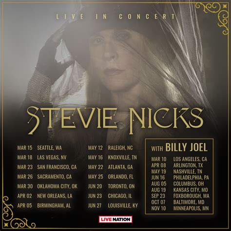 billy joel and stevie nicks tour ticketmaster