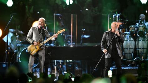 billy joel joined by jerry seinfeld sting
