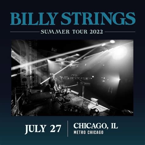 Billy Strings Metro Chicago Tickets
