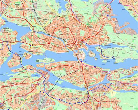 Stockholm Printable Tourist Map Sygic Travel