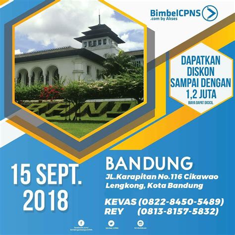 Bimbel CPNS Bandung 15 September 2018 Lowongan kerja Bandung dan Surabaya