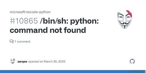 bin/sh python command not found