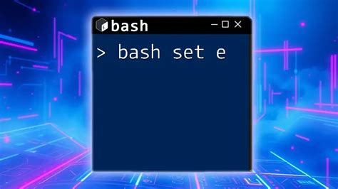 Bin Bash Set E