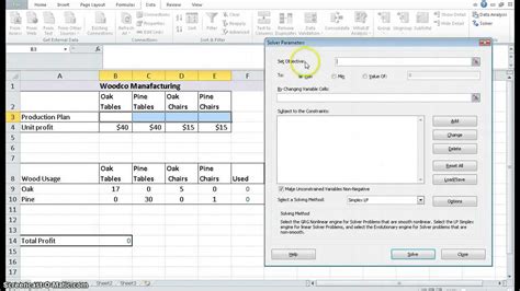 Bin Packing Problem Excel Solver