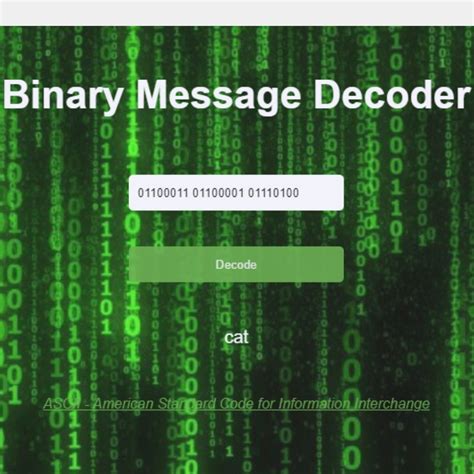 Binary Password Decoder