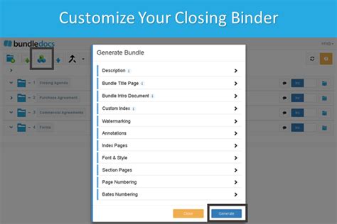 Binder And Binder Closing