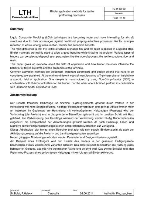 Binder Application Methods For Textile Performing Processes