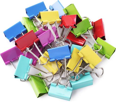 Binder Clips Colored