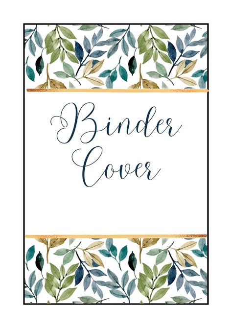 Binder Cover Printables Patterns