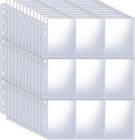 Binder Protector Sleeves Cards