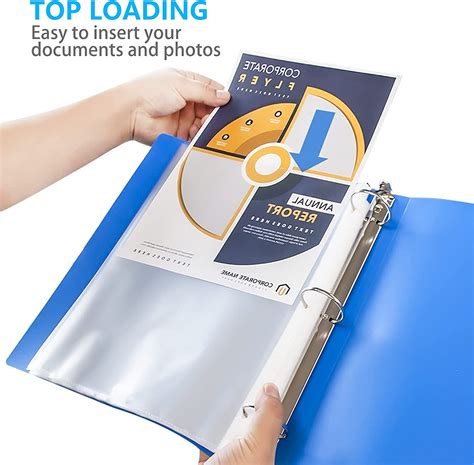 Binder With Clear Sleeves