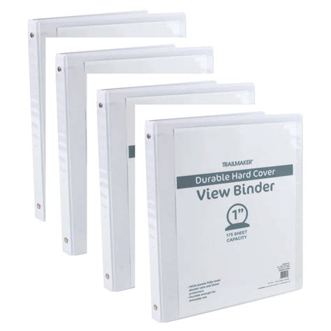 Binders With Clear Cover