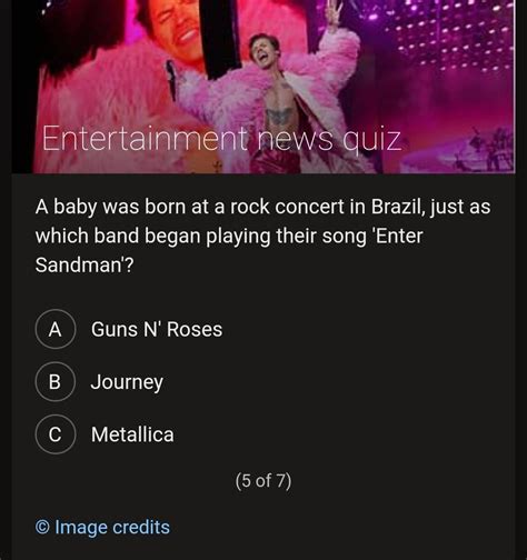 bing entertainment quiz answers today 2021