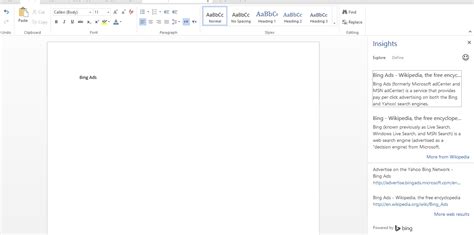 bing for microsoft word