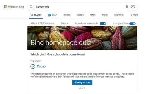 bing homepage quiz the love island