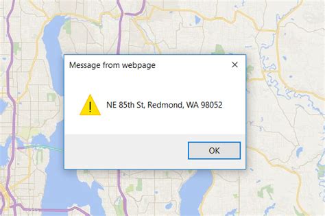 Bing Maps Geocode Example