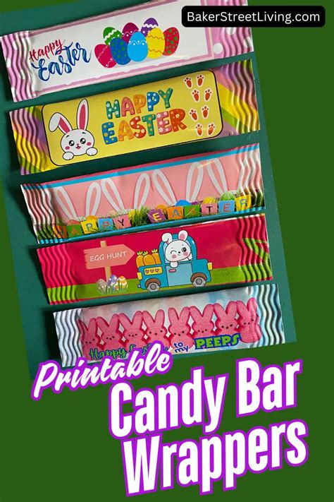 Bing Printable Easter Candy Wraps