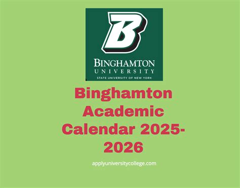 binghamton calendar