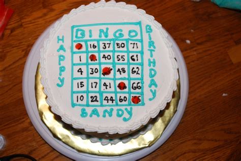 Bingo Card Cake