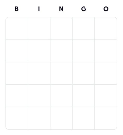 Bingo Cards Printable Blank