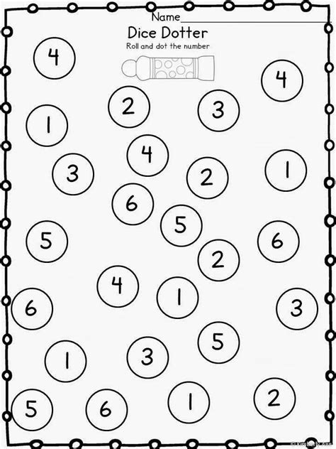 Bingo Dot Number Printables