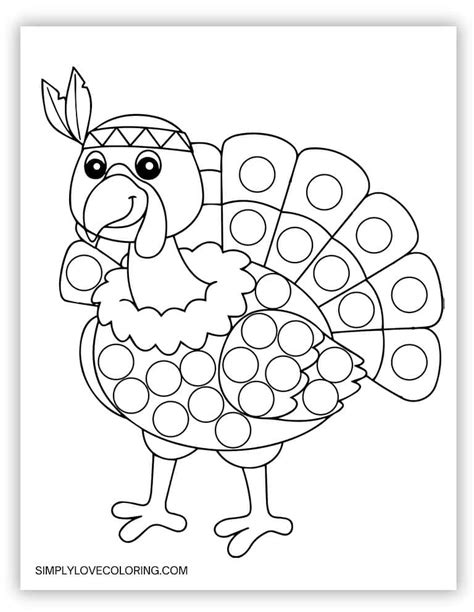 Bingo Dotting Turkey Printable